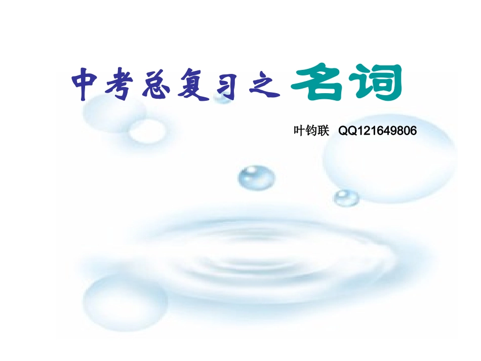 中考总复习之名词_第2页