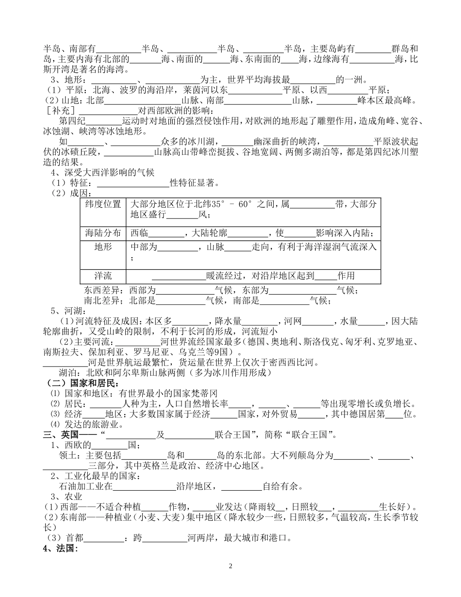 高三世界地理复习笔记大全_第2页