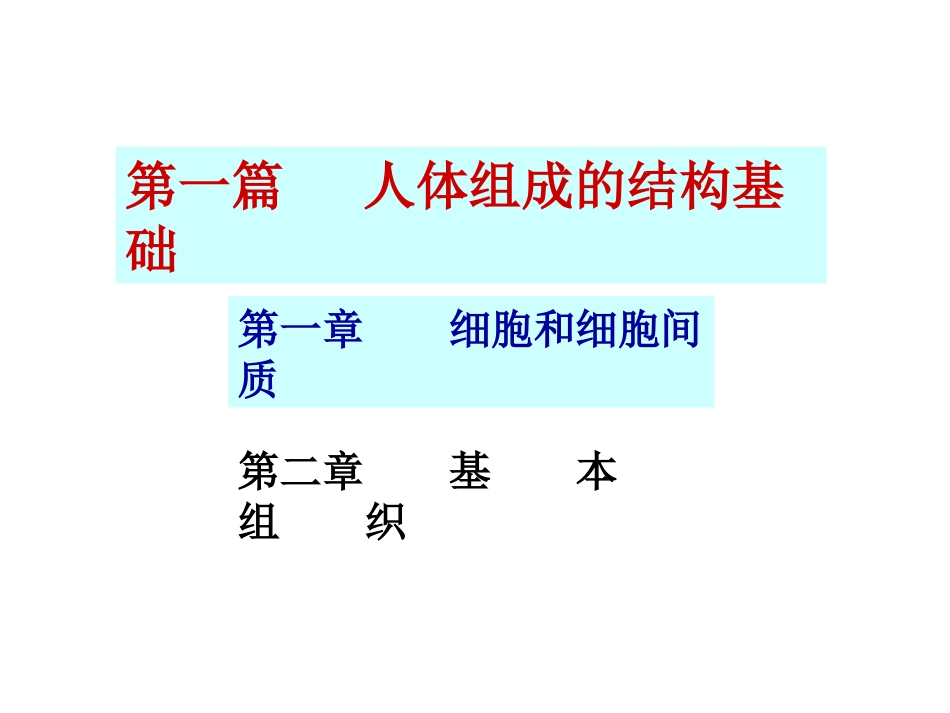 细胞和细胞间质ppt_第3页