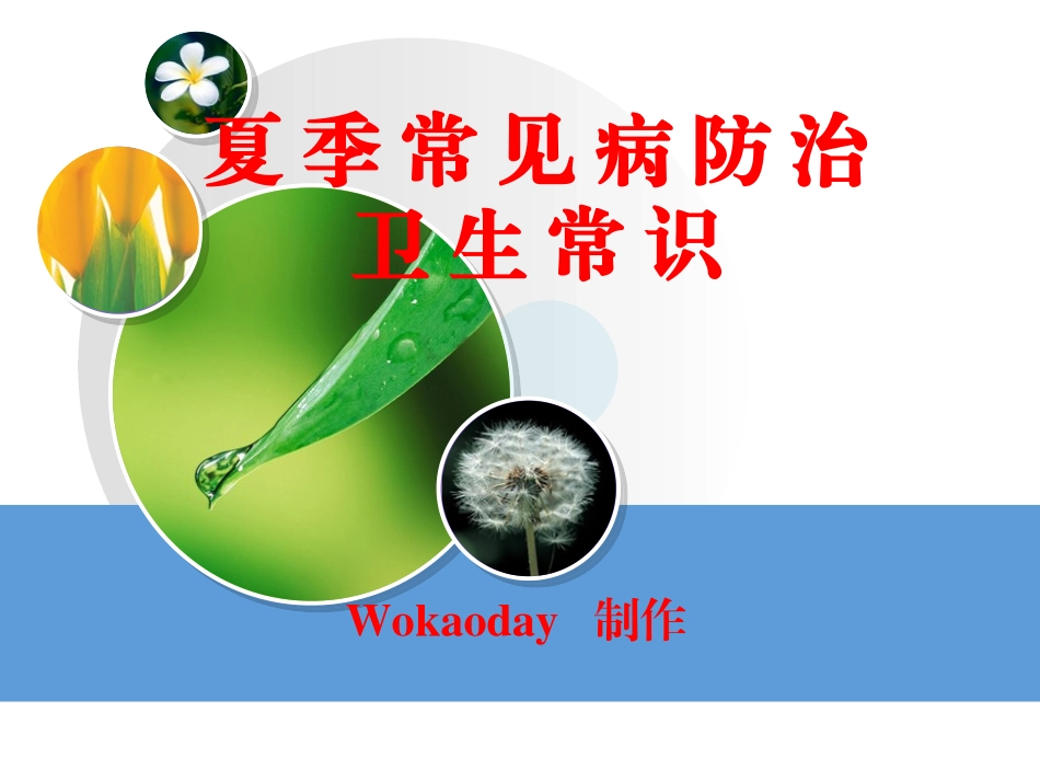 夏季防病及意外防护_第1页