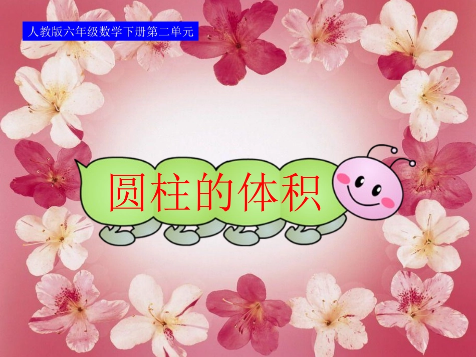 人教版六年级下册数学圆柱的体积_第1页