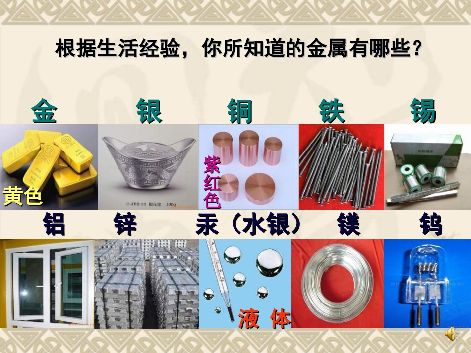 九年级化学下册第八单元课题1金属材料课件新人教版_第2页