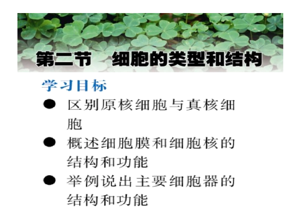 细胞的类型和结构_第1页