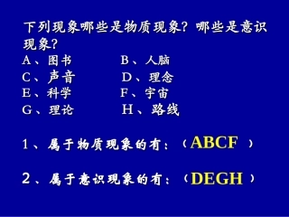意识是客观事物在人脑中的反映