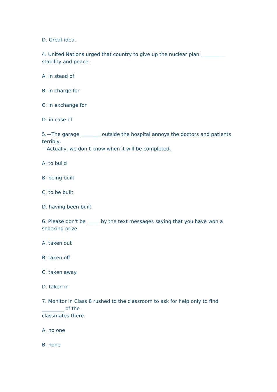 2015届高三英语试卷及答案_第2页