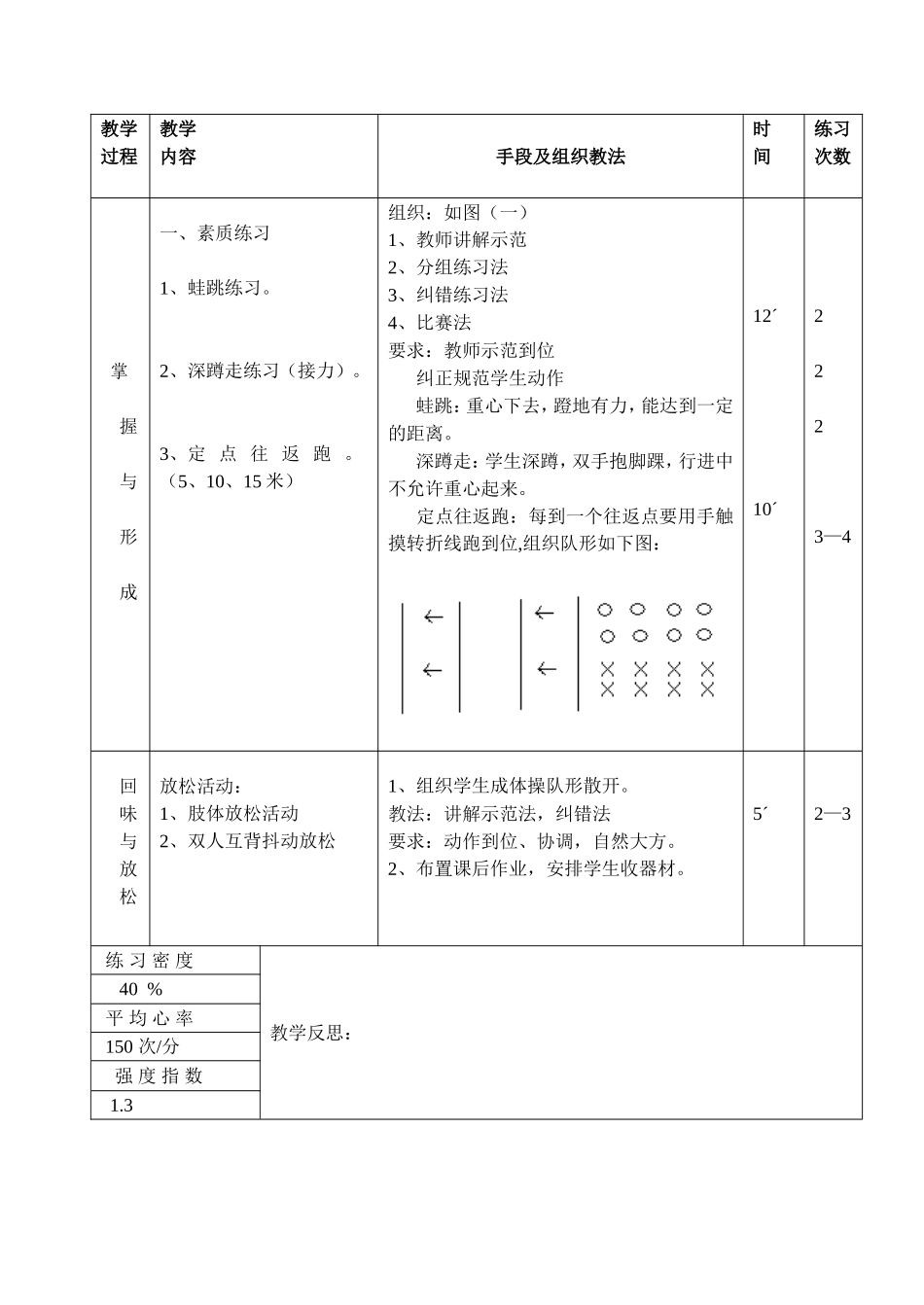 体育素质练习教案_第2页