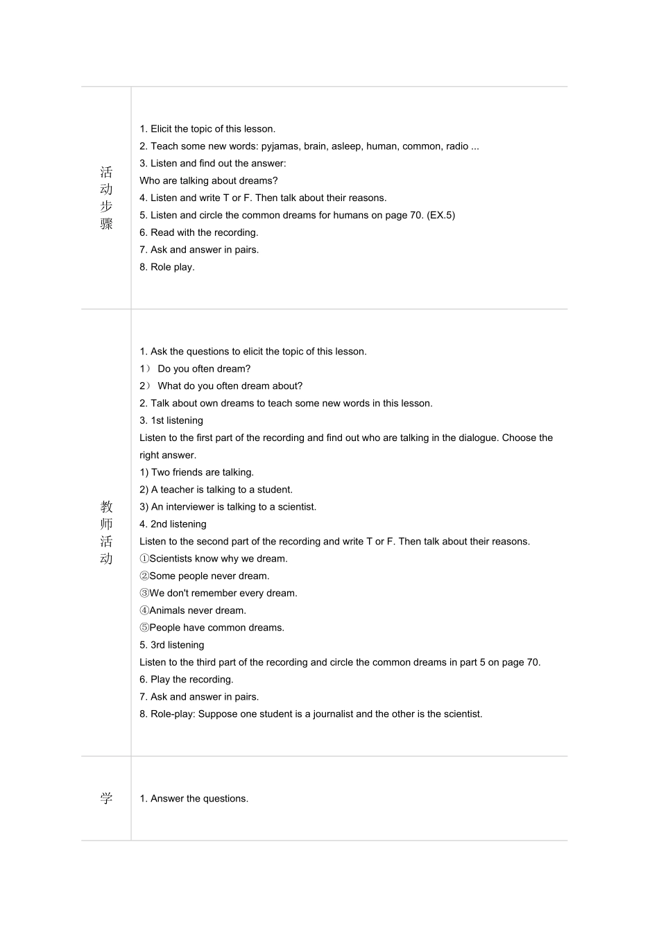 听力教学设计作业_第2页