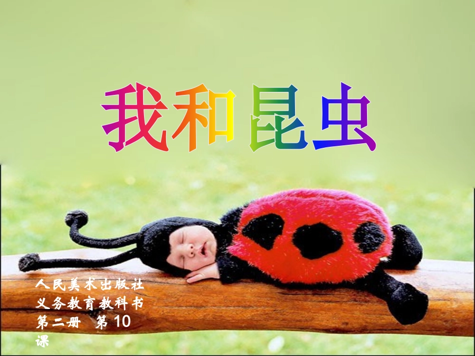 一年级下美术课件-我和昆虫_第1页