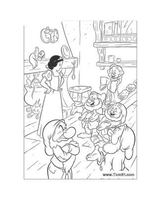 儿童填色-白雪公主精编版-女孩子最爱