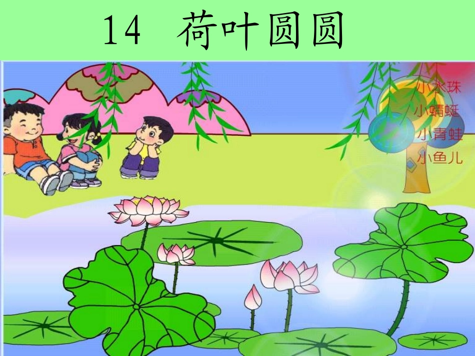 课件：荷叶圆圆_第1页