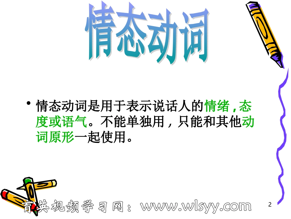 初级英语语法第15讲--情态动词与不规则动词王衡英语小升初英语四轮复习法_第2页