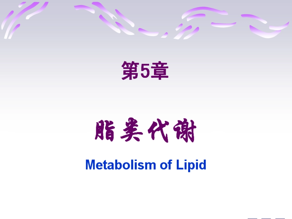 第五章脂类代谢_第1页