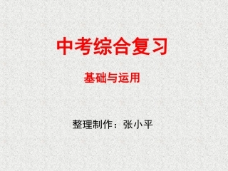 中考综合复习(积累)