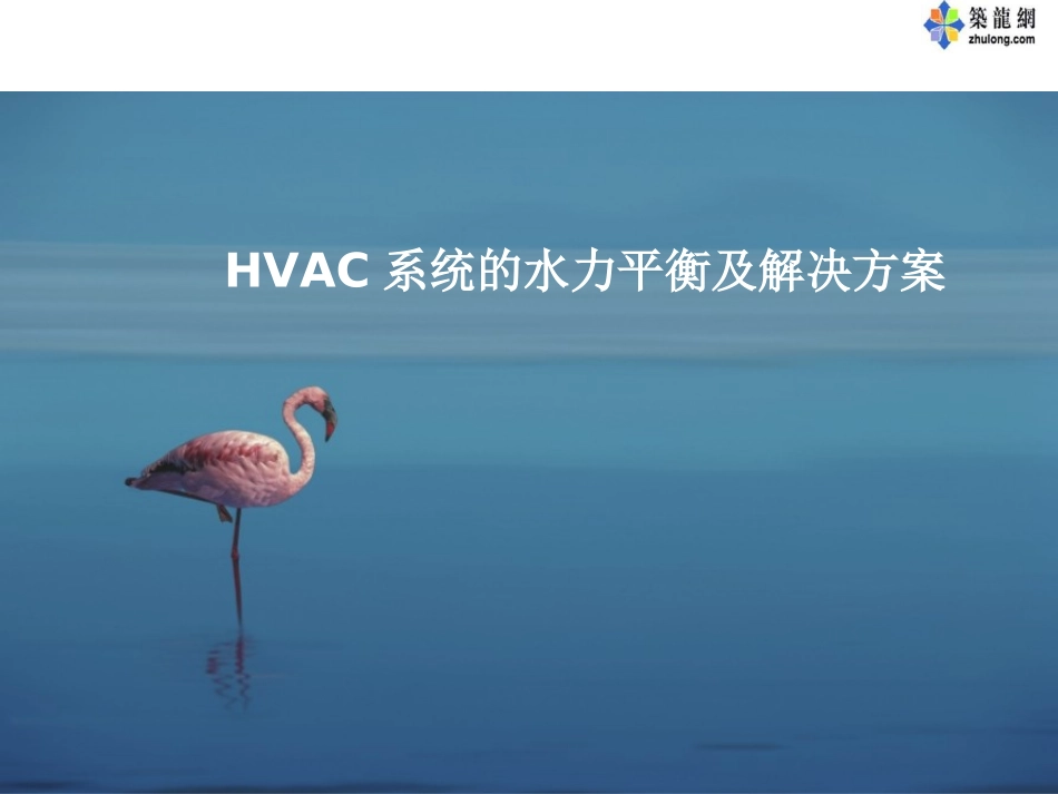 HVAC水力平衡与解决方案_第1页