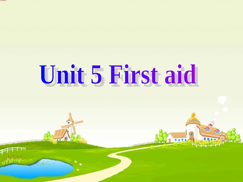 Unit 5 First aidWarming up优秀课件_第1页