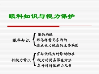眼科知识与低视力常识