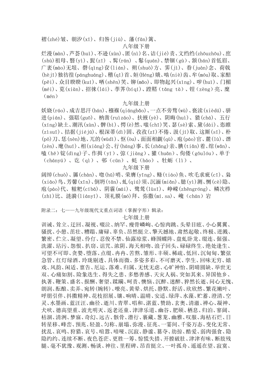 中考总复习（1语音文字)_第2页