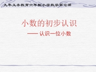 小数的初步认识5