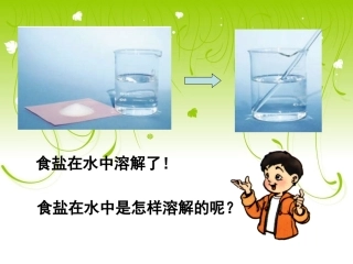 物质在水中是怎样溶解的