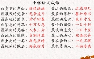 成语诗句复习