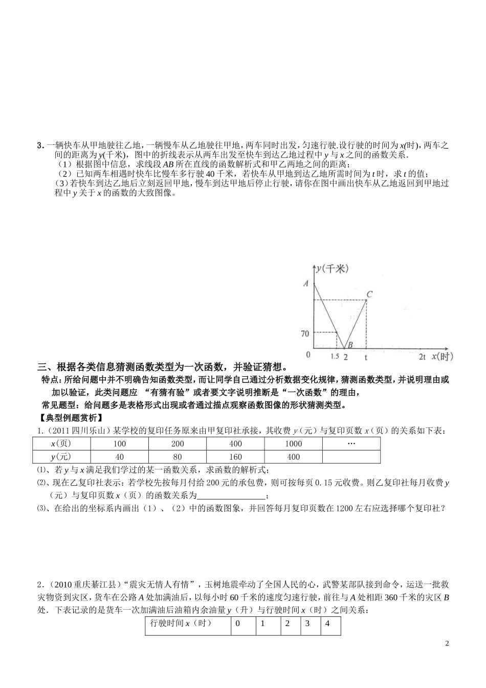 一次函数的应用题分类总结整理_第2页
