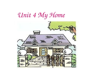 PEP英语四年级上Myhome