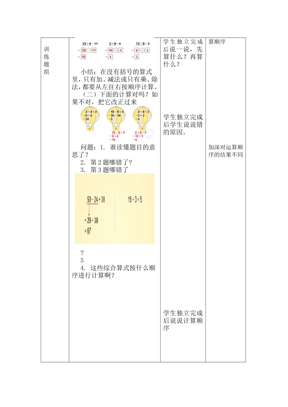 小学二年级班数学科备课记录表_第3页