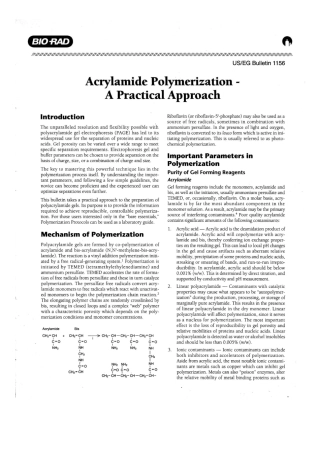 BIO-RAD APAA 电泳仪说明书