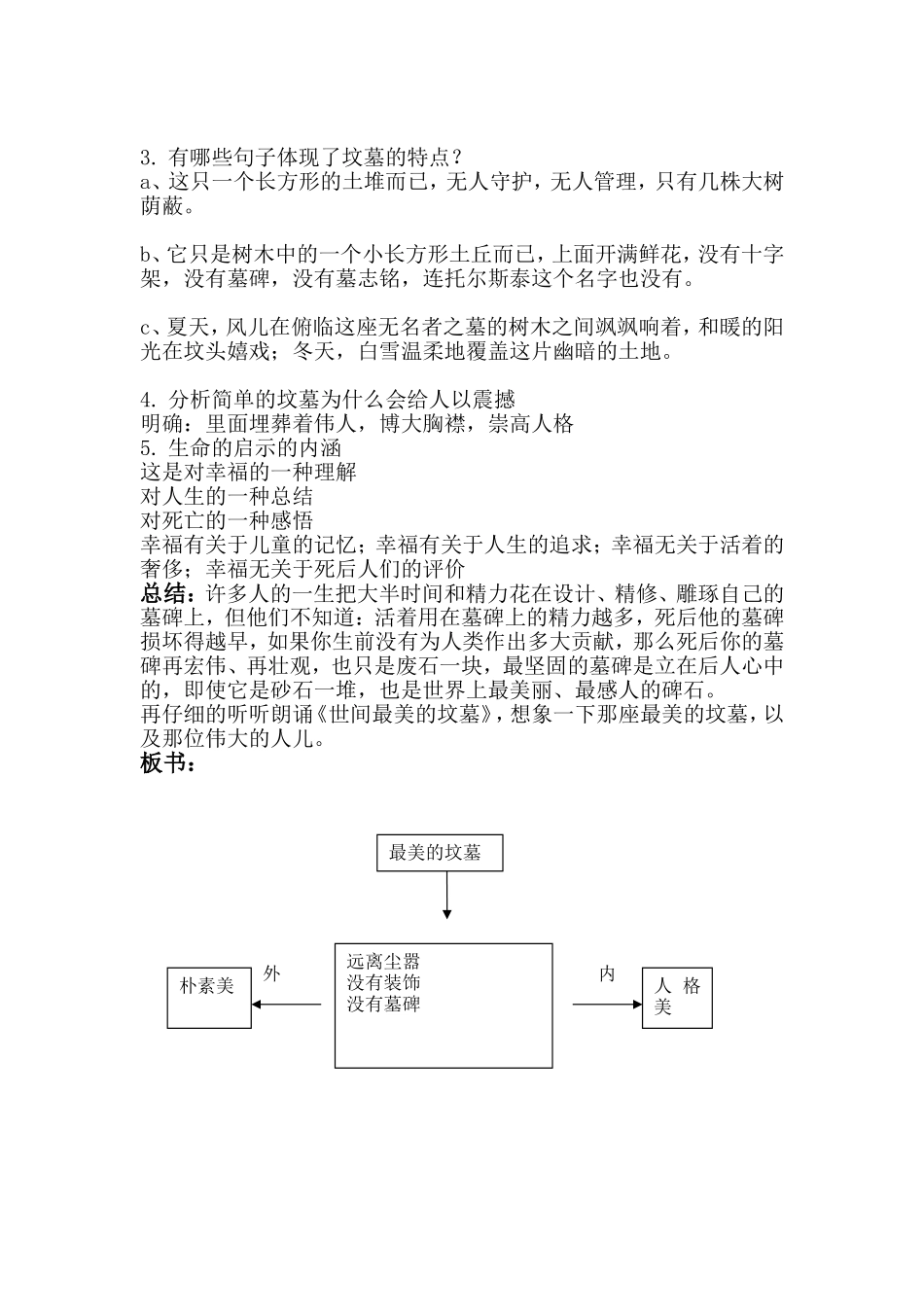 世间最美的坟墓教案_第2页