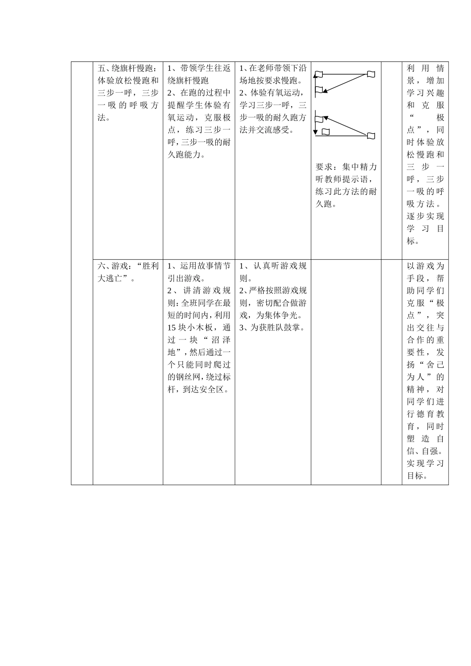 八年级耐久跑教学设计__第3页