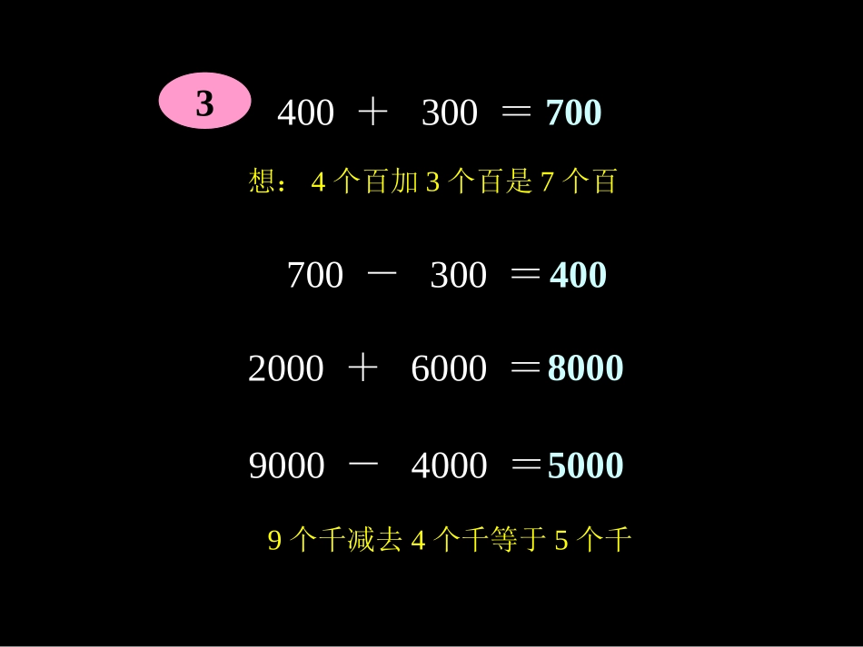 二年级数学课件整百、整千加减法的口算_第3页