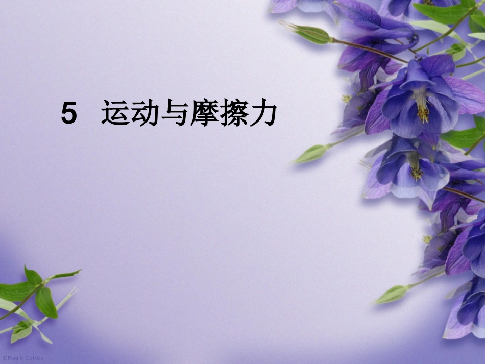 运动与摩擦力PPT_第1页