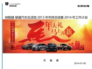 市场部2013工作总结