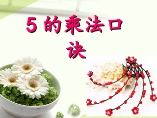 二年级数学上册5的乘法口诀教学课件