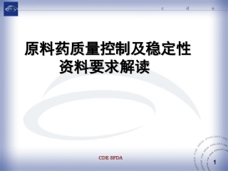 原料药生产工艺资料要求解读