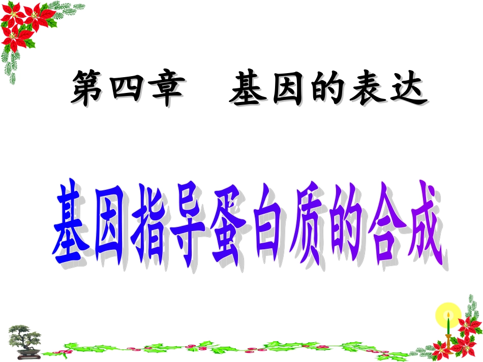 基因指导蛋白质的合成PPT_第2页