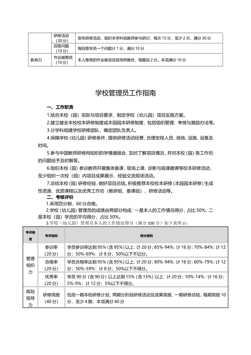 河南省中小学幼儿园教师信息技术应用能力提升远程培训考核方案_第3页