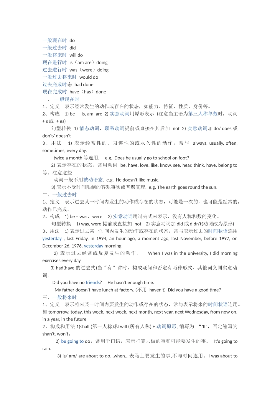 初中英语语法点_第1页