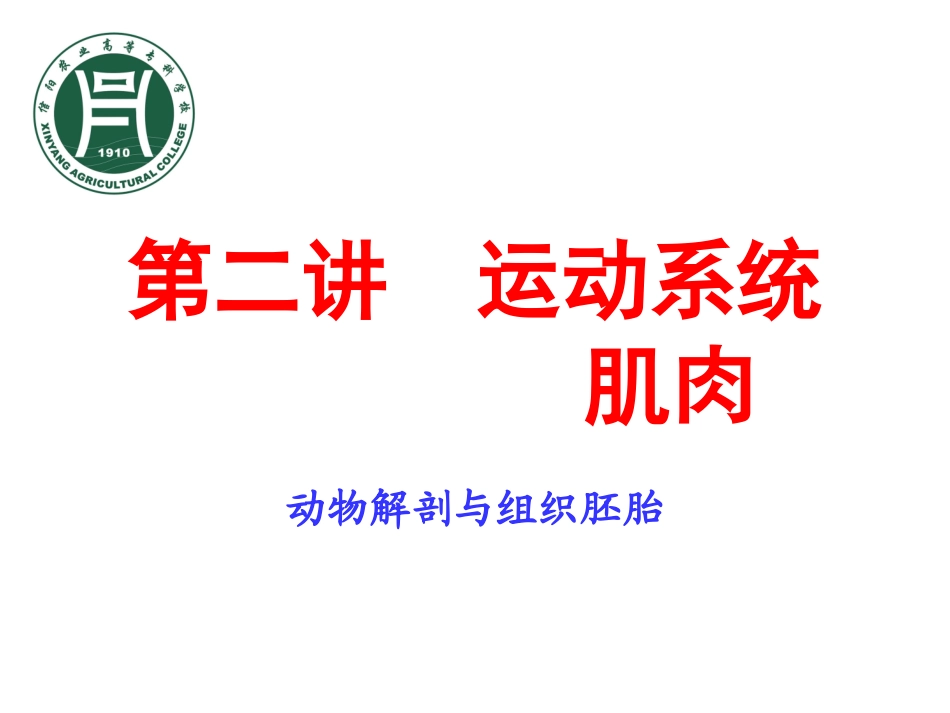 第二讲  运动系统(肌肉)_第1页