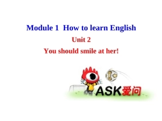 2013版外研版八年级英语上册配套课件：Module1HowtolearnEnglishUnit2