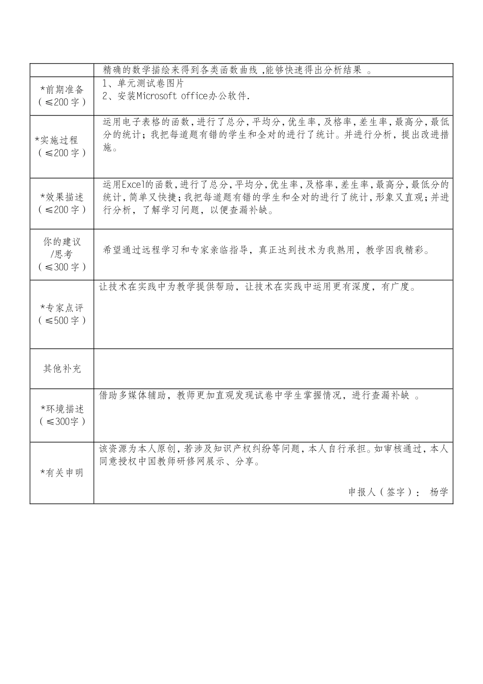 （杨学）作品登记表（打磨前）_第2页