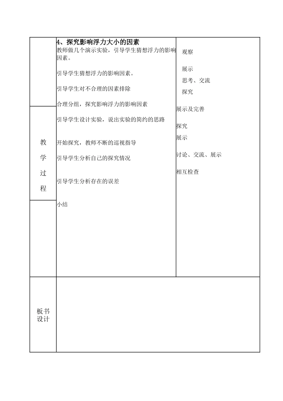 《浮力》教学设计、流程及反思_第3页