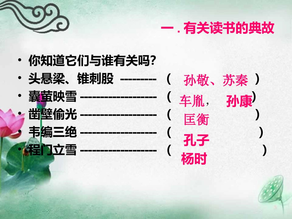 综合性学习--少年正是读书时_第2页