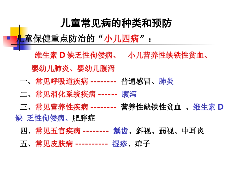 儿童常见病的防治(xuexiao)_第2页