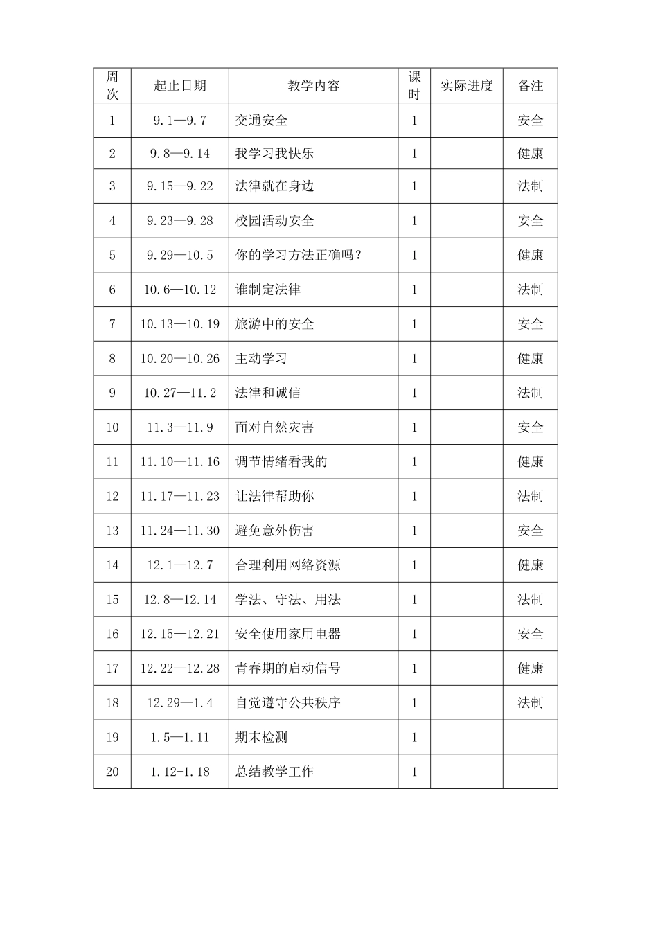 六年级安健计划上_第3页