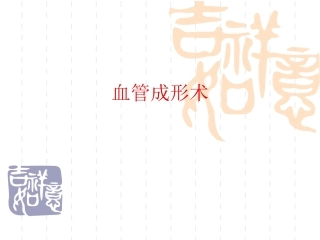 血管成形术及支架植入术