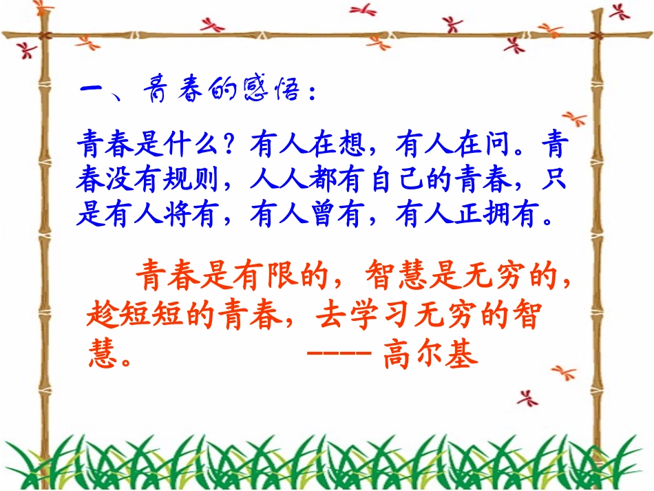 青春随想课件_第2页