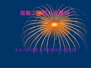 混凝土工程外观弊(八局)