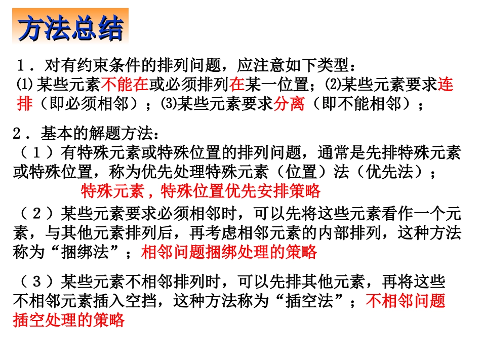 【数学】121《排列（三）》课件（新人教A版选修2-3）_第3页