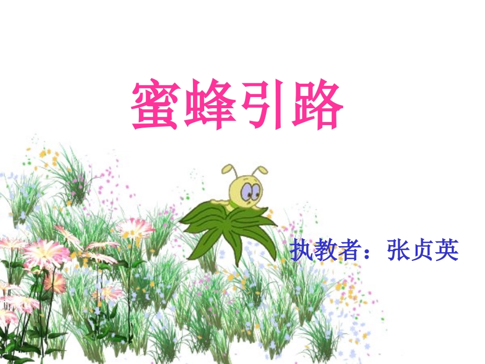 蜜蜂引路课件张贞英_第1页